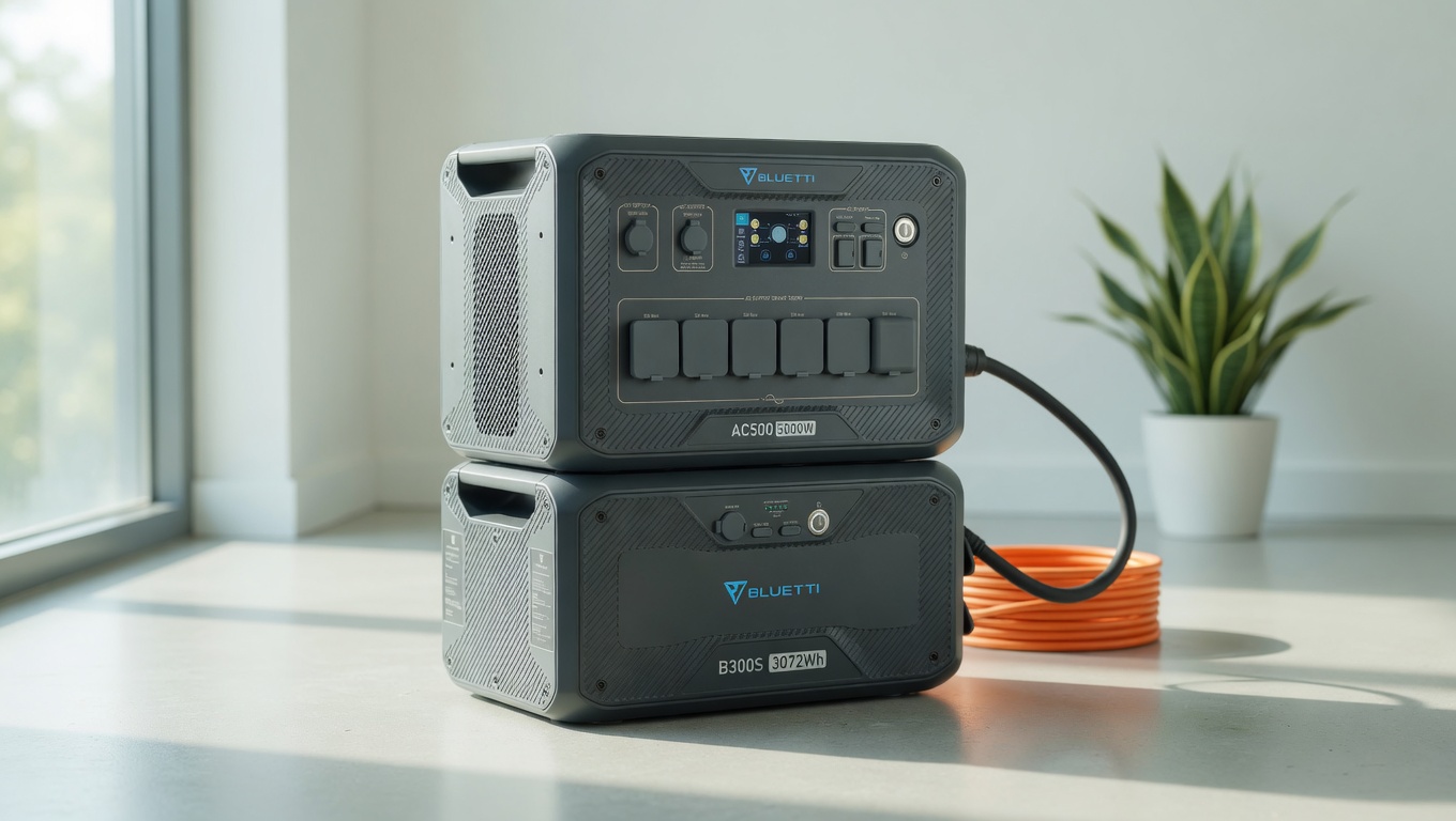 Bluetti AC500 + B300S in real-world workshop setup
